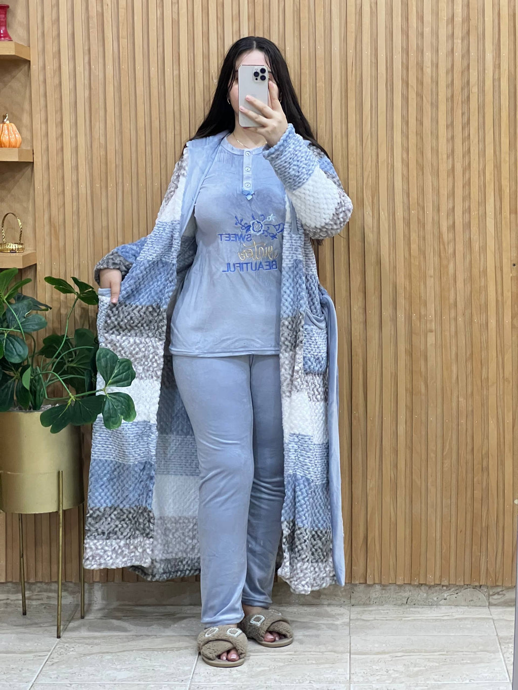 Déstockage_____3Piece Pyjama+Peignoir