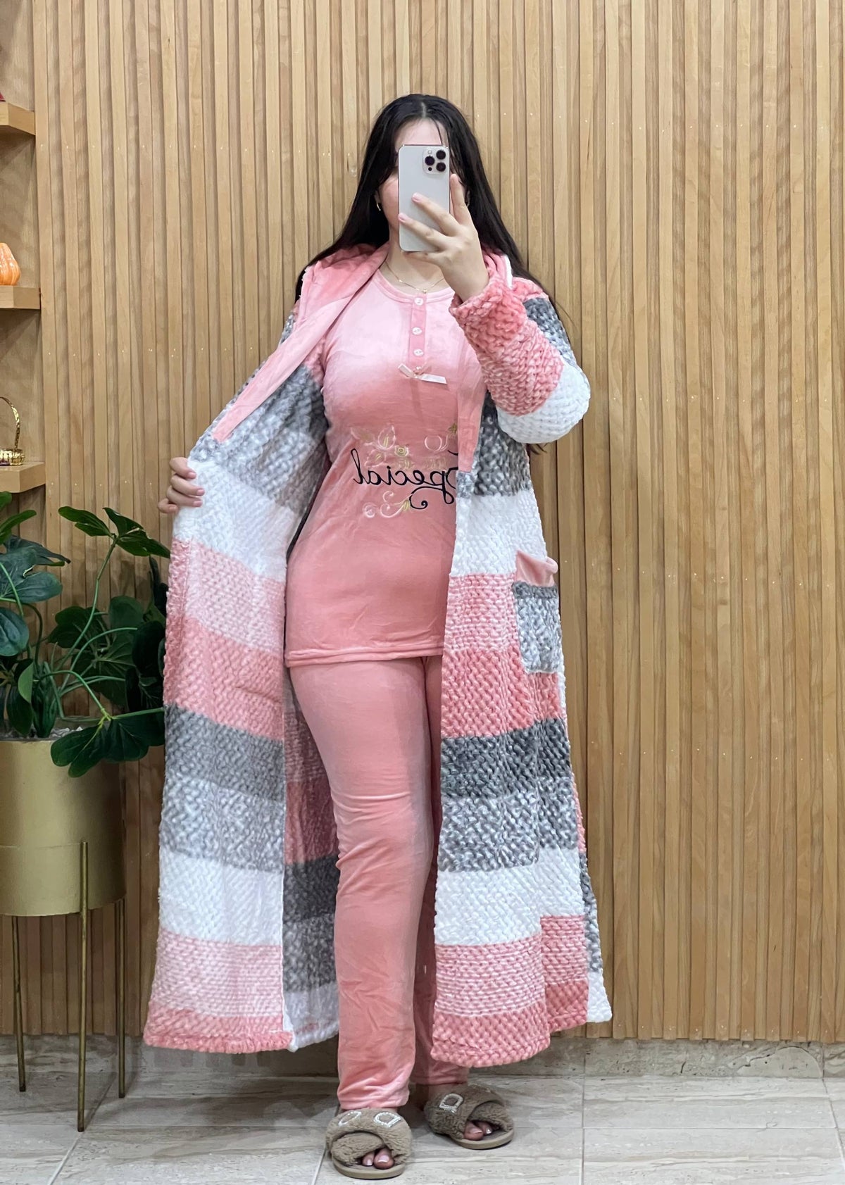 Déstockage_____3Piece Pyjama+Peignoir