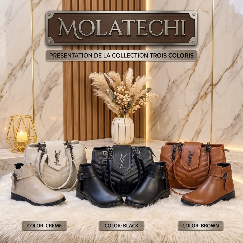 Duo Bottines & Sac Femme-Pack Prestige