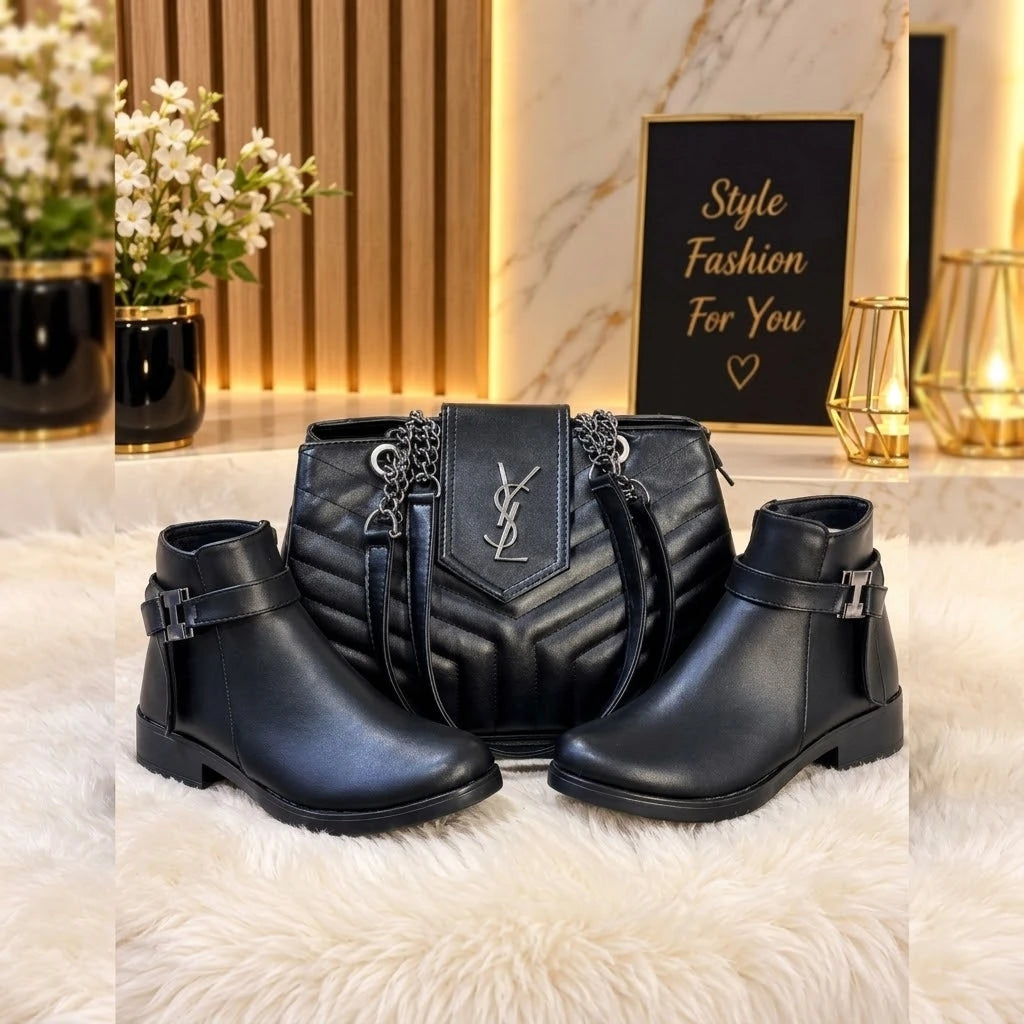 Duo Bottines & Sac Femme-Pack Prestige